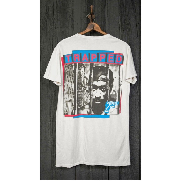 Madeworn Shirt Adult XS 2PAC Tupac Oversized Multicolor Stretch NWT - Picture 3 of 7